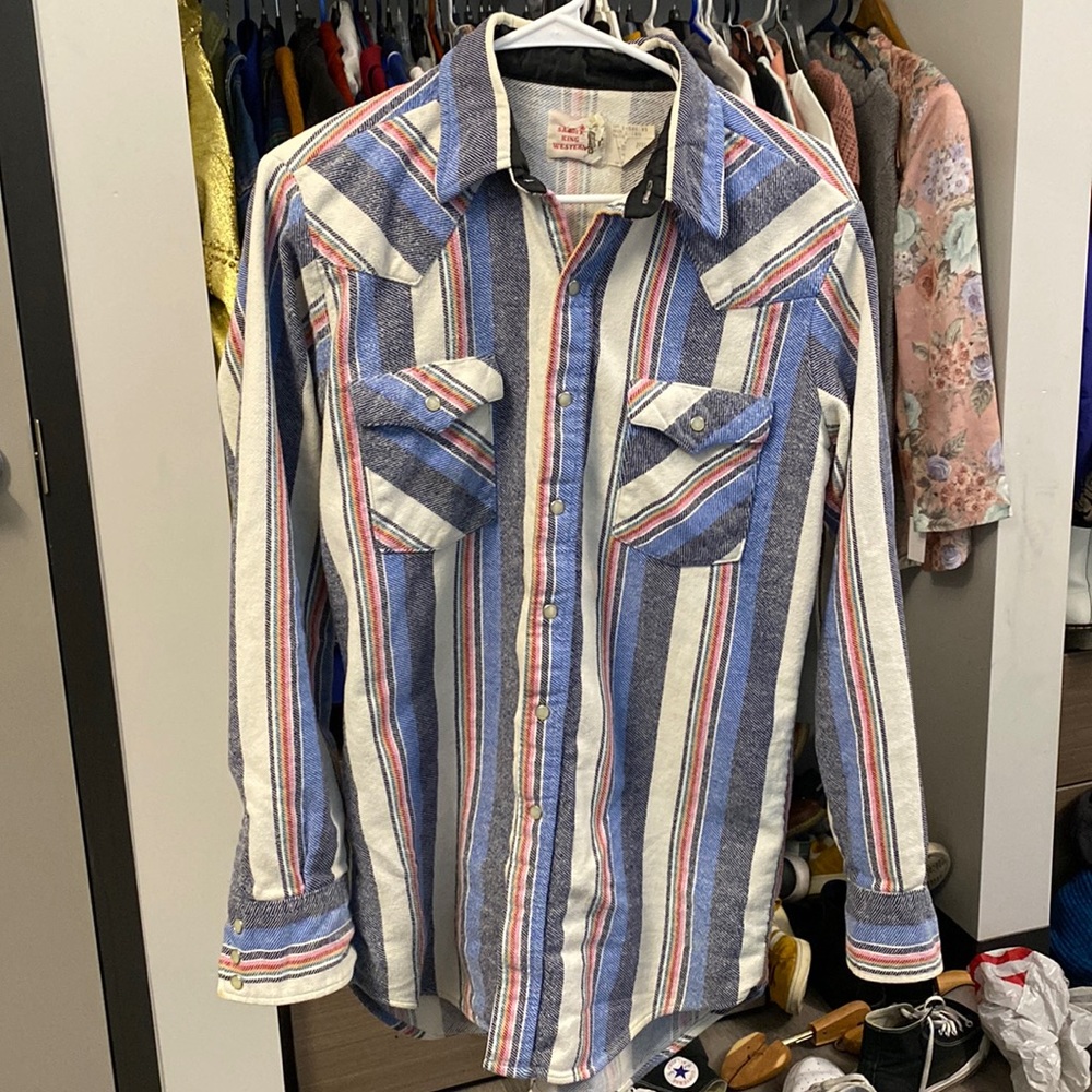 Saddle King Western Stiped Button-Down